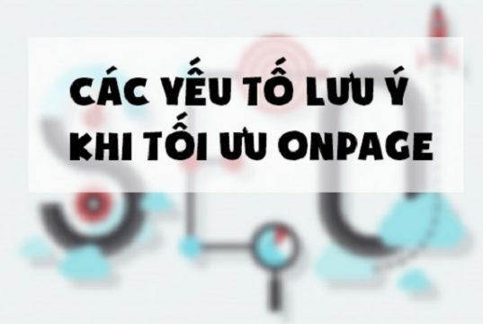 các bước tối ưu onpage cho website
