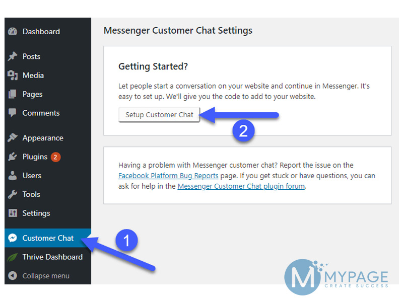 Hướng dẫn cài đặt plugin Messenger Customer Chat